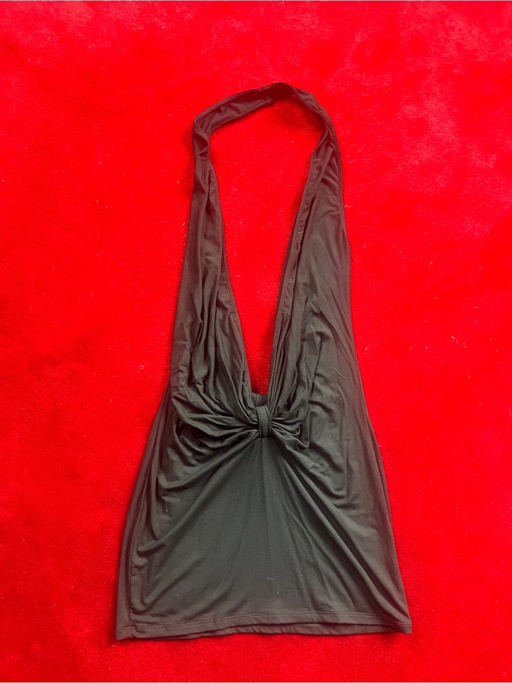 DollsKill Génération Kiss Rosalia Black Halter Knot Front Dress Size M